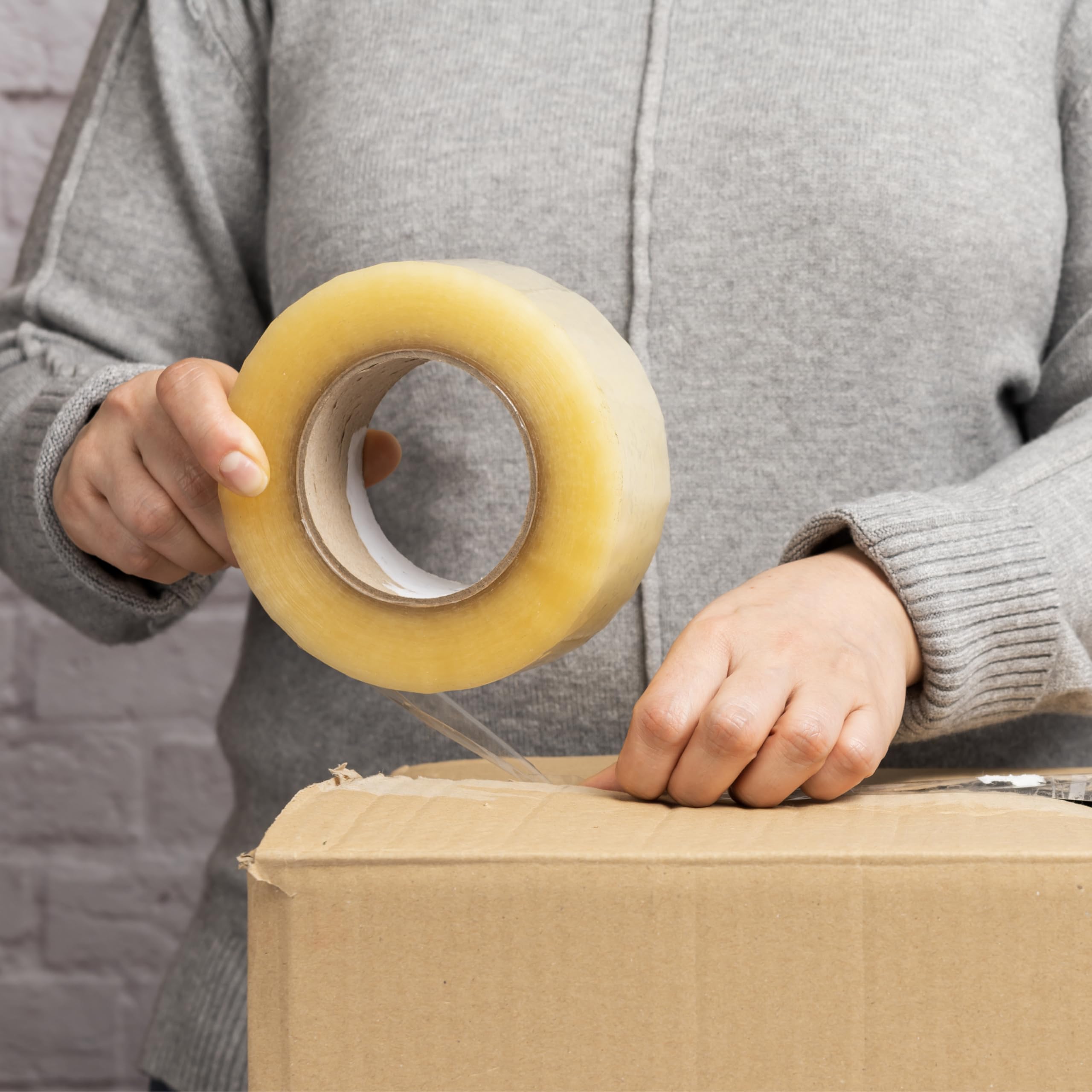 Shield Tape Heavy Duty Packing Tape - 2 Inch x 110 Yards, 36 Rolls (1.9 Mil Clear) for Shipping, Moving & Storage | Dispenser Refill Tape | Secure Packaging for Boxes, Parcels & Ecommerce Shipments