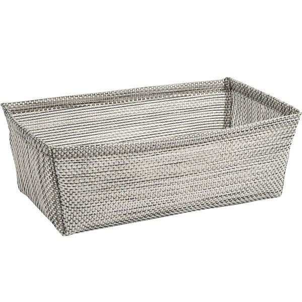 FOH Metroweave Storage Basket Set of 6, 8.5 x 5 Inches - Woven Organizer Bins for Home, Office, Nursery & Bathroom Organization