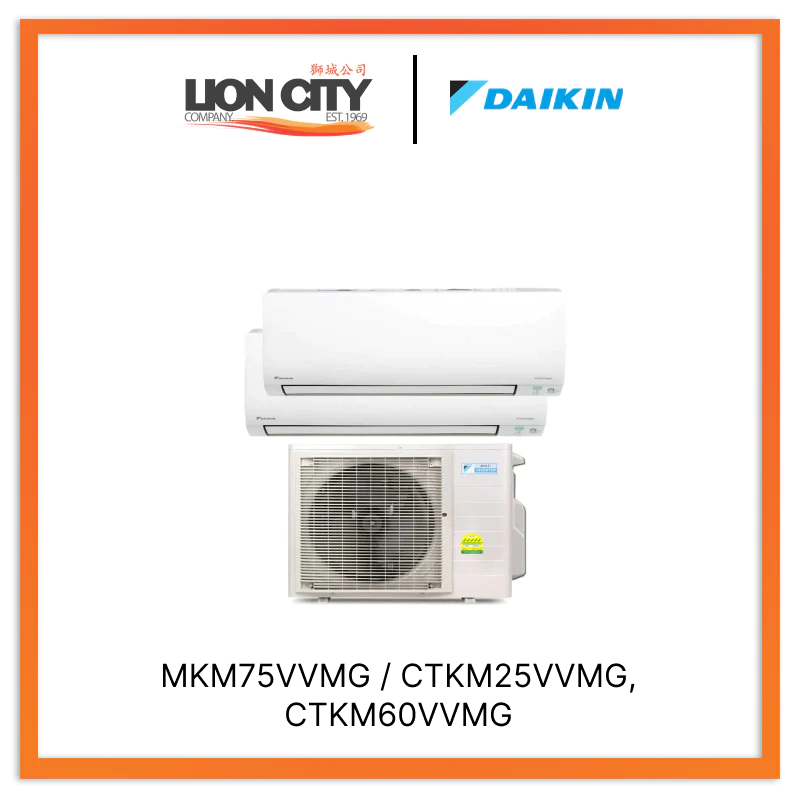 Daikin Ismileeco System 2 Air Conditioner (9K + 21K BTU) with Free Installation - Perfect for Home & Office Cooling Solutions