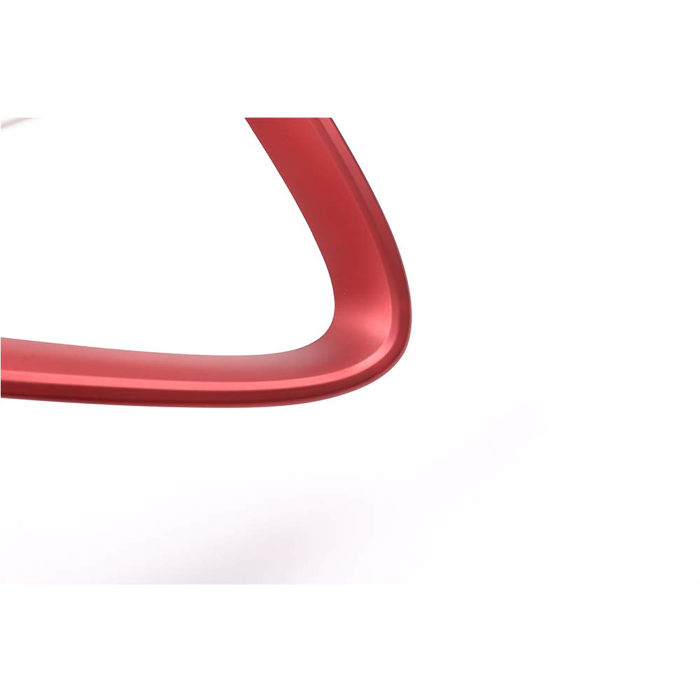 YIWANG Frosted Red ABS Plastic Front Grill Decoration Frame Trim for Alfa Romeo Giulia 2017-2019 Models | Car Exterior Accessories | Perfect for Customization & Car Shows (Not Compatible with Stelvio)