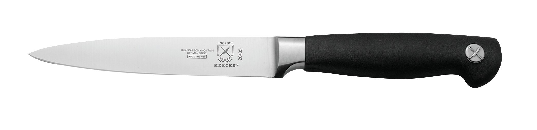 Mercer Culinary Genesis 5-Piece Magnetic Knife Holder Set with Acacia Wood Cutting Board - Perfect for Kitchen Organization & Chef's Knife Storage