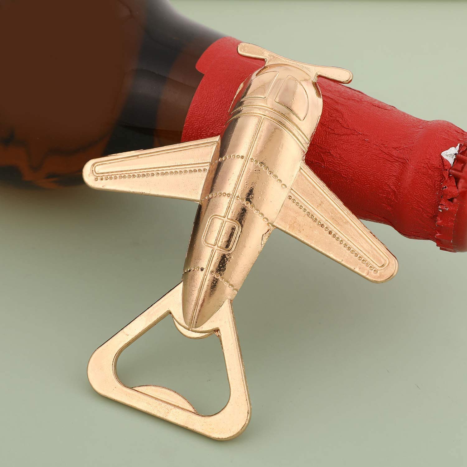 12-Piece Airplane Bottle Opener Set - Elegant Wedding Favors & Baby Shower Gifts with Premium Packaging - Perfect for Travel-Themed Parties, Bridal Showers & Guest Souvenirs - Great for Home Bars, BBQ Gatherings & Outdoor Events