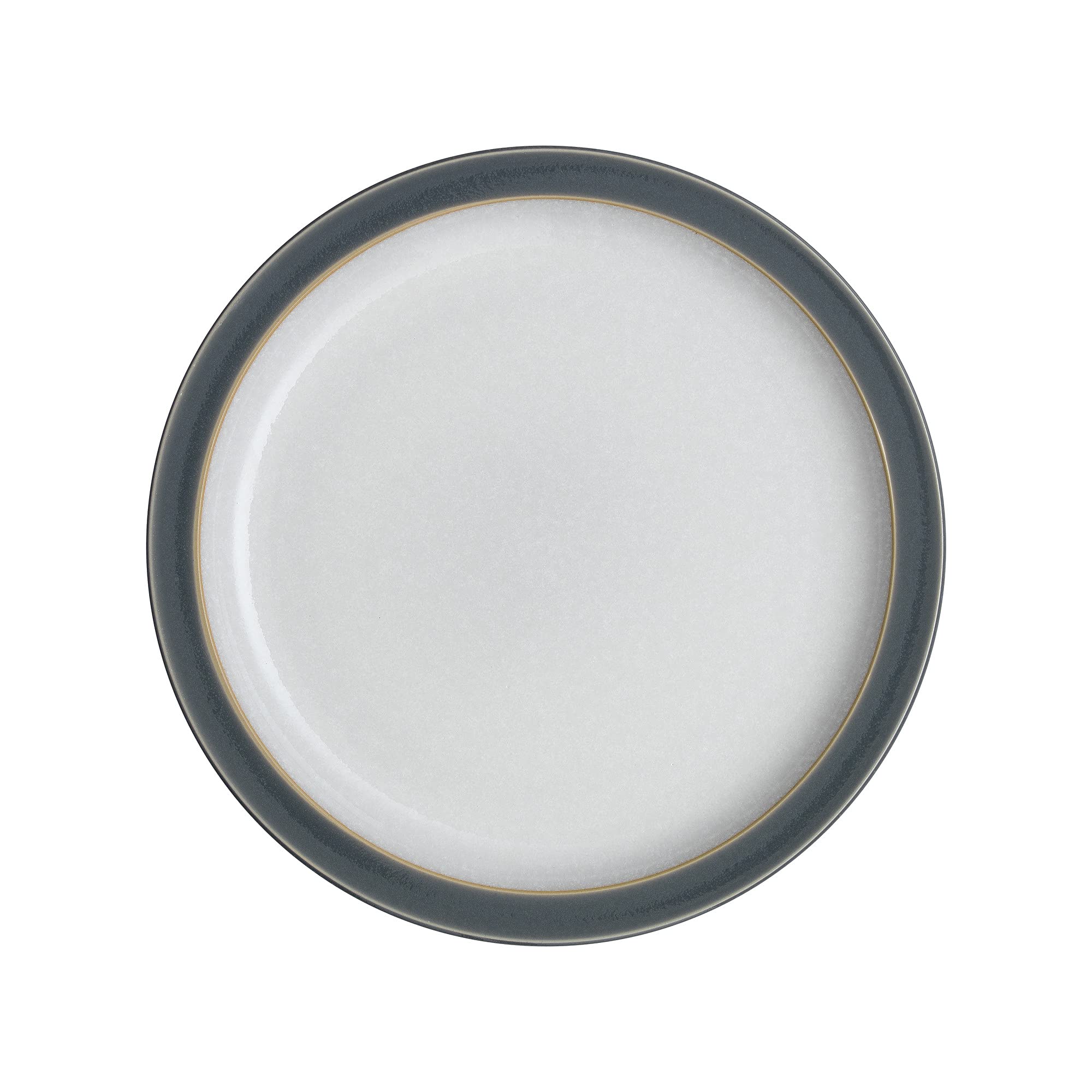 Denby Elements Fossil Grey 4-Piece Ceramic Dinner Set - Microwave & Dishwasher Safe Tableware - Includes Dinner Plate, Small Plate, Cereal Bowl & Coffee Mug - Perfect for Everyday Meals, Family Dinners & Entertaining Guests