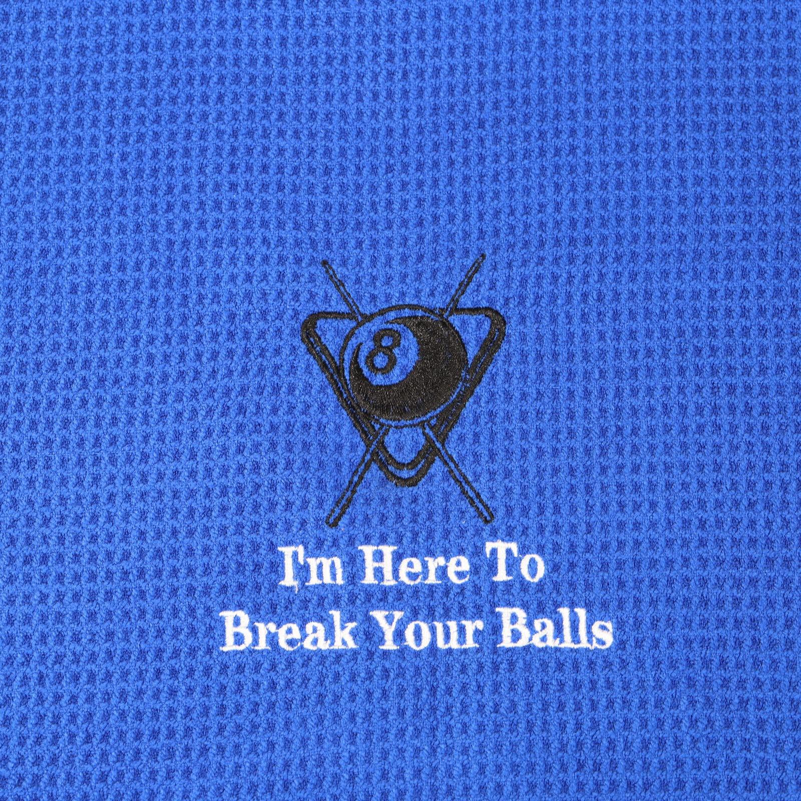 Premium 8-Ball Pool Cue Towel - Embroidered Billiards Cleaning Cloth for Players | Perfect Gift for Pool Enthusiasts | Use for Cue Maintenance, Game Nights & Tournaments