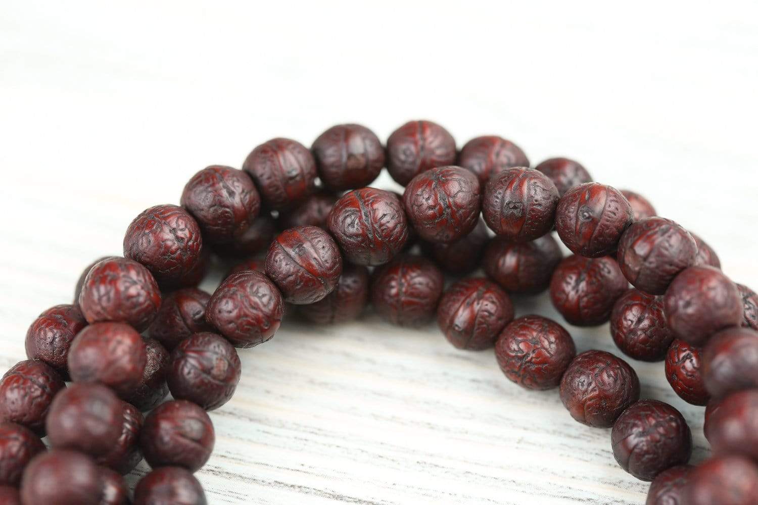 Authentic Bodhi Seed Mala Prayer Beads - 108 Meditation Beads for Yoga, Mindfulness & Spiritual Practice - Buddhist Prayer Necklace for Stress Relief & Zen Meditation