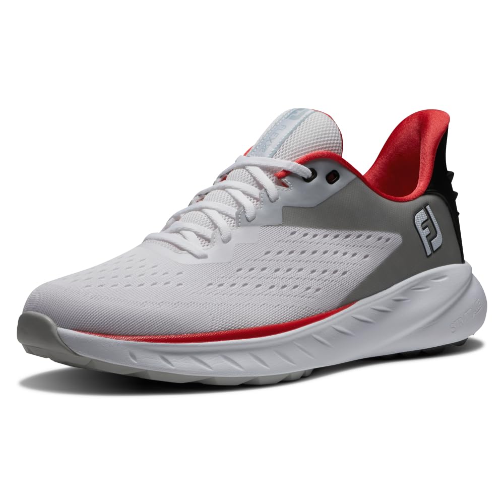 Men's Flex XP Golf Shoes - Lightweight & Waterproof Spiked Golf Shoes for Men - Comfortable Walking & Running Golf Sneakers for Course & Outdoor Sports