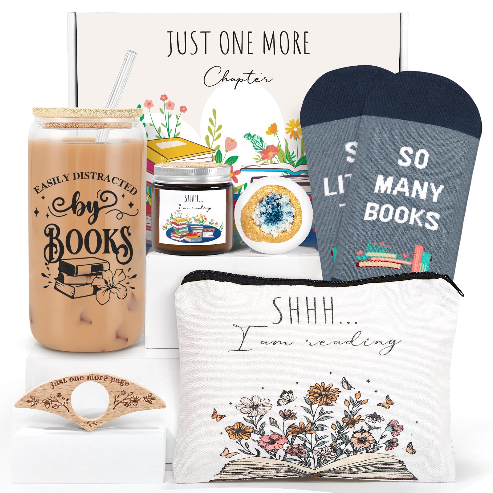 6 PCS Book Lovers Gift Set for Women & Girls - Perfect for Readers, Librarians & Bookworms - Thoughtful Birthday Gifts for Book Enthusiasts - Ideal for Book Clubs, Reading Nooks & Literary-Themed Parties