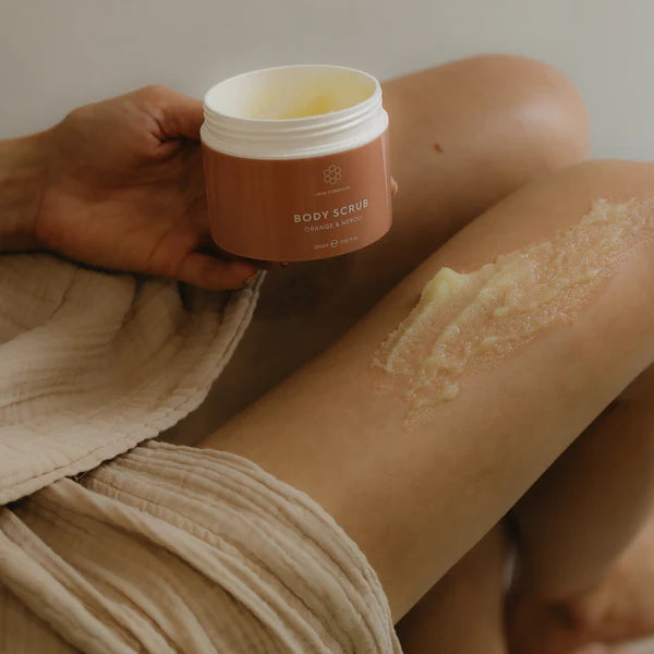 Skin Formulas Orange & Neroli Exfoliating Body Scrub for Smooth Skin - Hydrating & Revitalizing Body Care for Dry Skin, Perfect for Shower & Spa Days