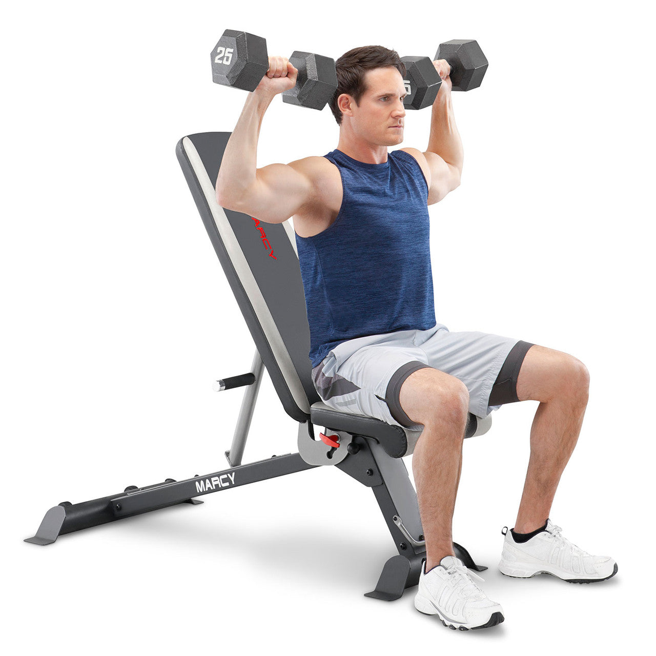 Marcy SB 670 Adjustable Weight Bench for Home Gym - Strength Training & Full Body Workouts - Perfect for Dumbbell Exercises, Sit-ups & More