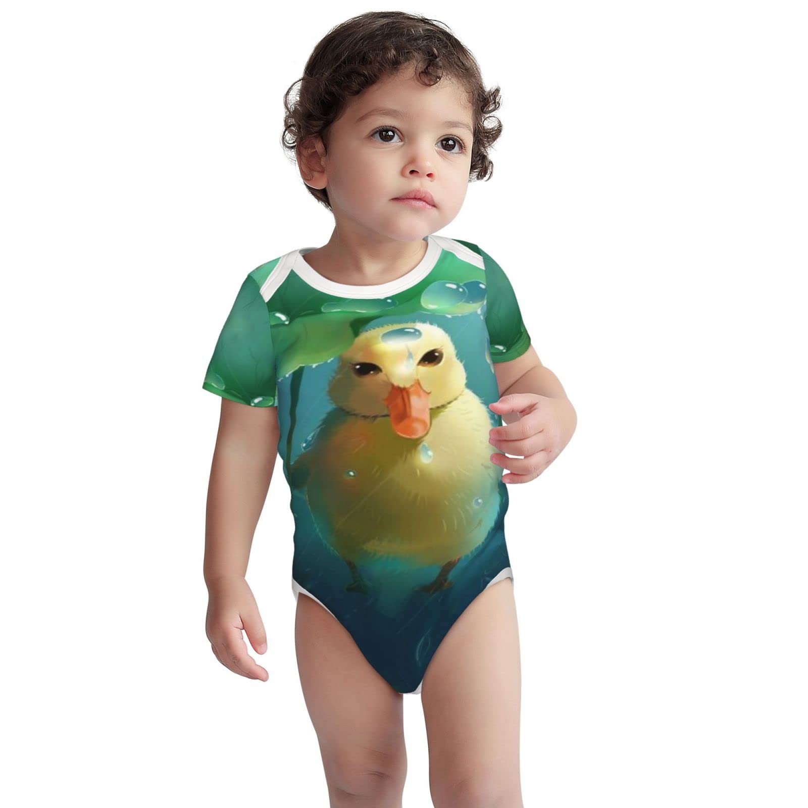 KiuLoam Watercolor Tulips Baby Bodysuits - Soft Cotton Onesies for Newborns & Toddlers 0-24 Months (Unisex) - Perfect for Playdates, Photo Shoots & Everyday Wear