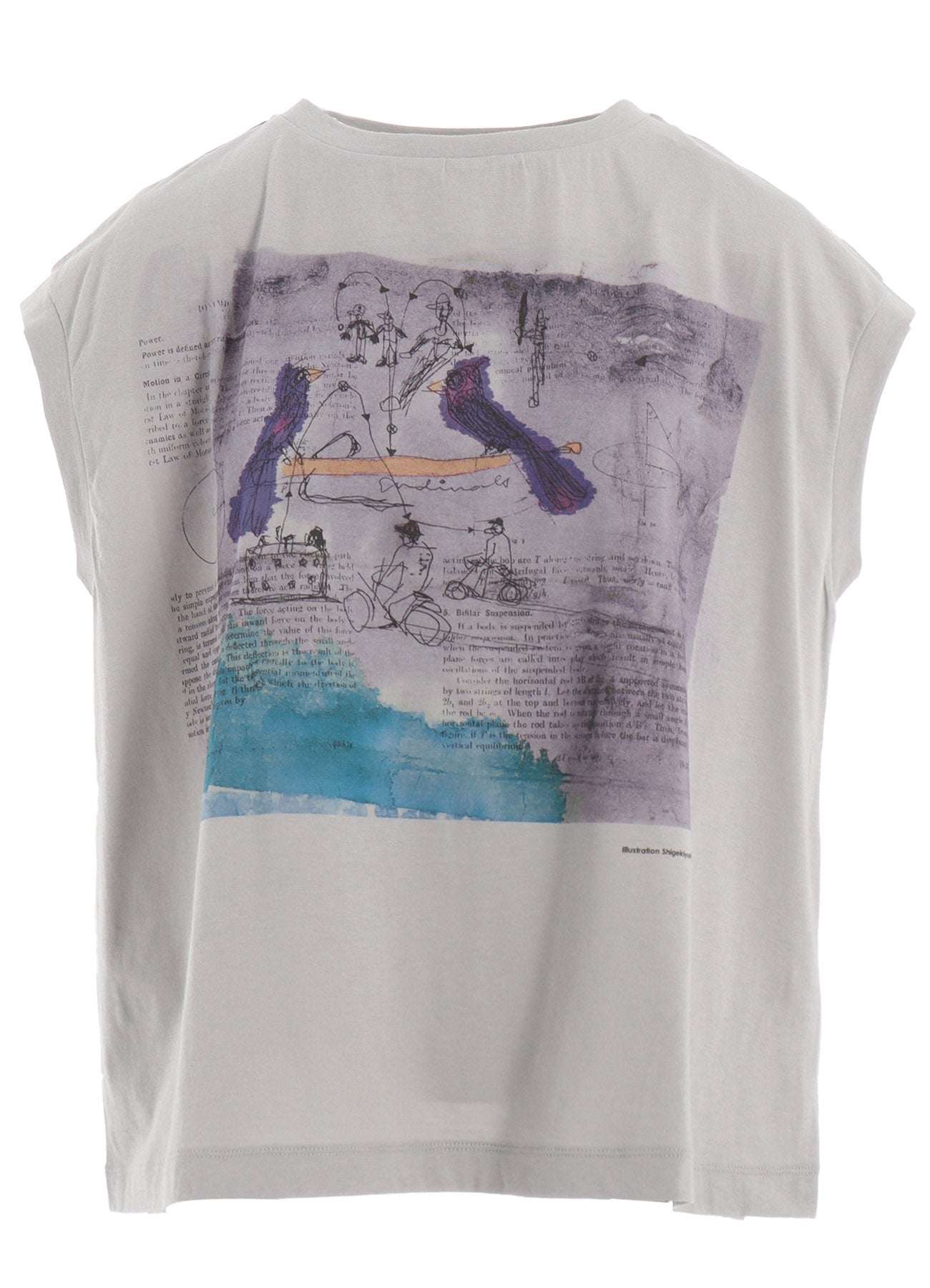 Stylish Cotton Jersey Bird Print French Sleeve Shirt for Women - Casual Summer Tops for Outdoors, Travel & Everyday Wear