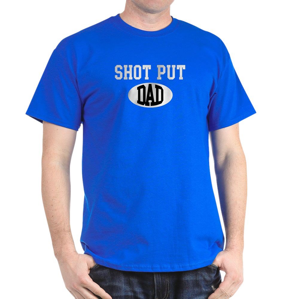 Shot Put Dad Dark T-Shirt - Graphic Tee for Track & Field Enthusiasts | Perfect for Sports Events, Gifts & Casual Wear