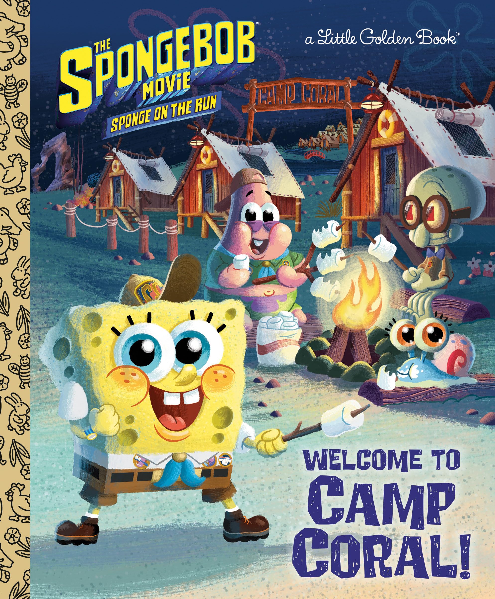 SpongeBob SquarePants: The SpongeBob Movie - Sponge on the Run Little Golden Book | Welcome to Camp Coral Adventure | Kids Bedtime Story & Early Reading Gift