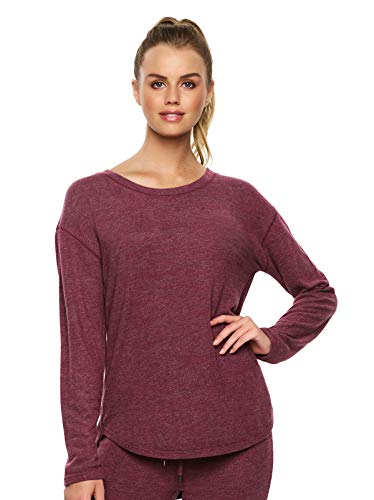Felina Victoria Long Sleeve Crew Neck Top for Women - Soft Stretch Casual Shirt Blouse (Pants Not Included) - Perfect for Work, Date Night & Everyday Wear