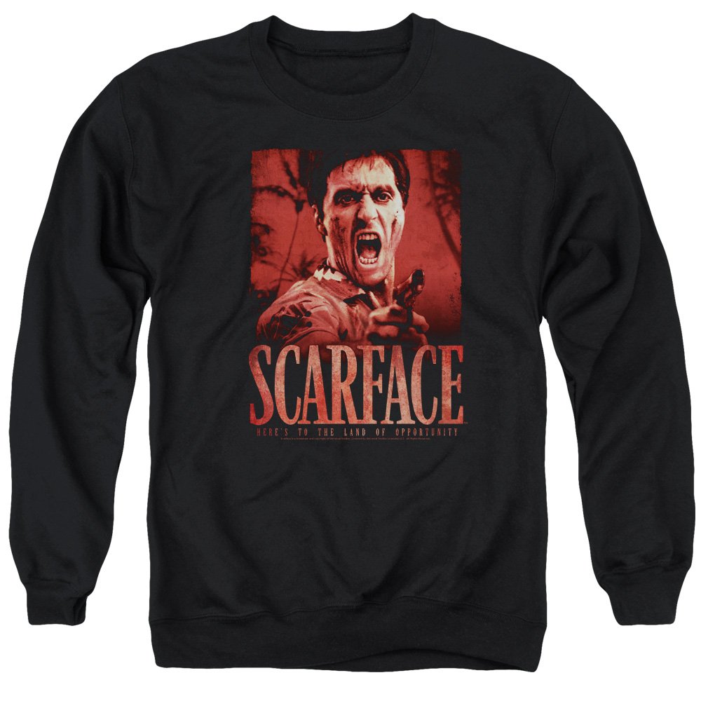 Scarface Opportunity Unisex Crewneck Sweatshirt for Men & Women | Soft Cotton Pullover | Casual Streetwear & Movie Fan Gift