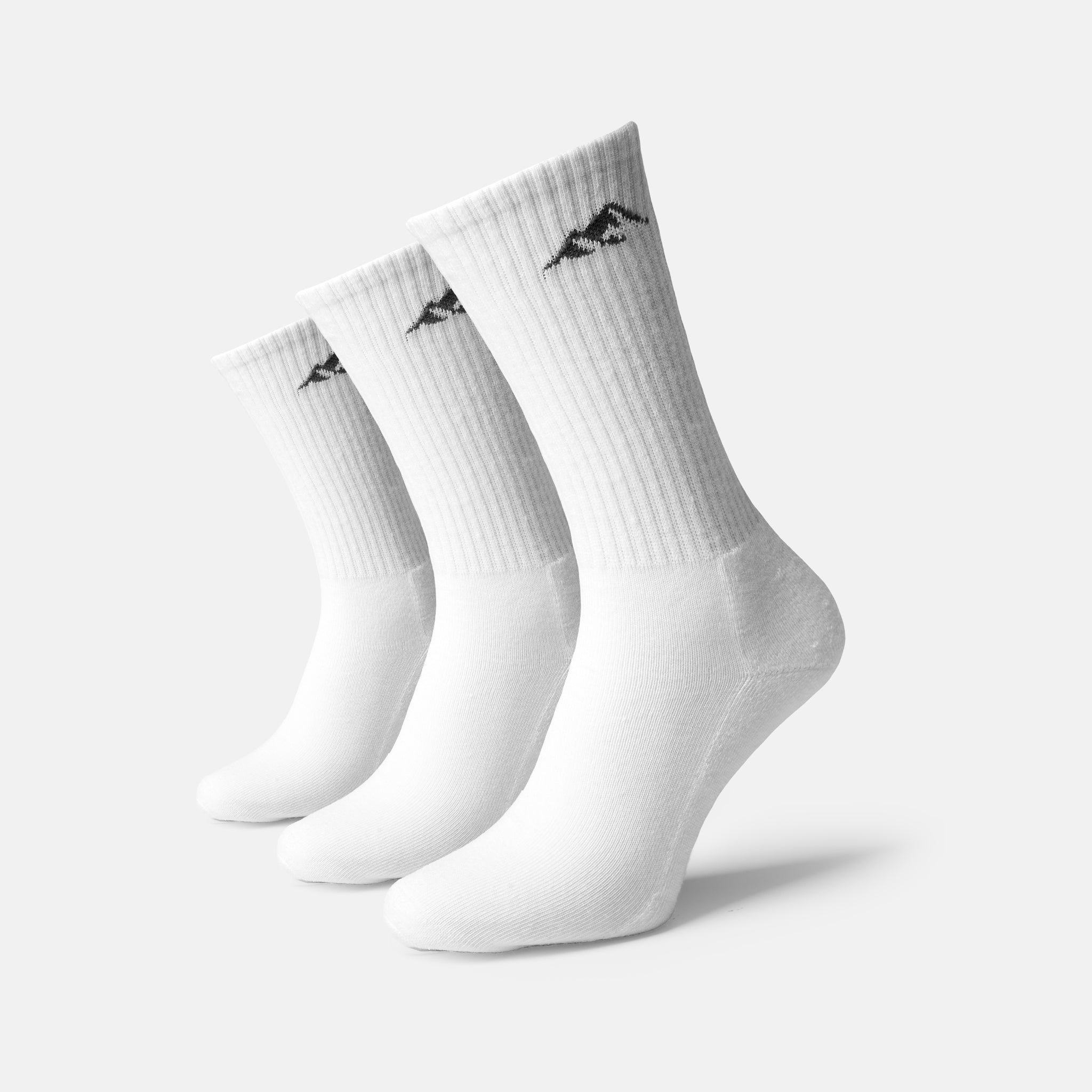 3 Pack Core Performance Socks for Men & Women - Breathable Athletic Socks for Running, Gym & Workout - White (Perfect for Sports, Hiking & Daily Wear)