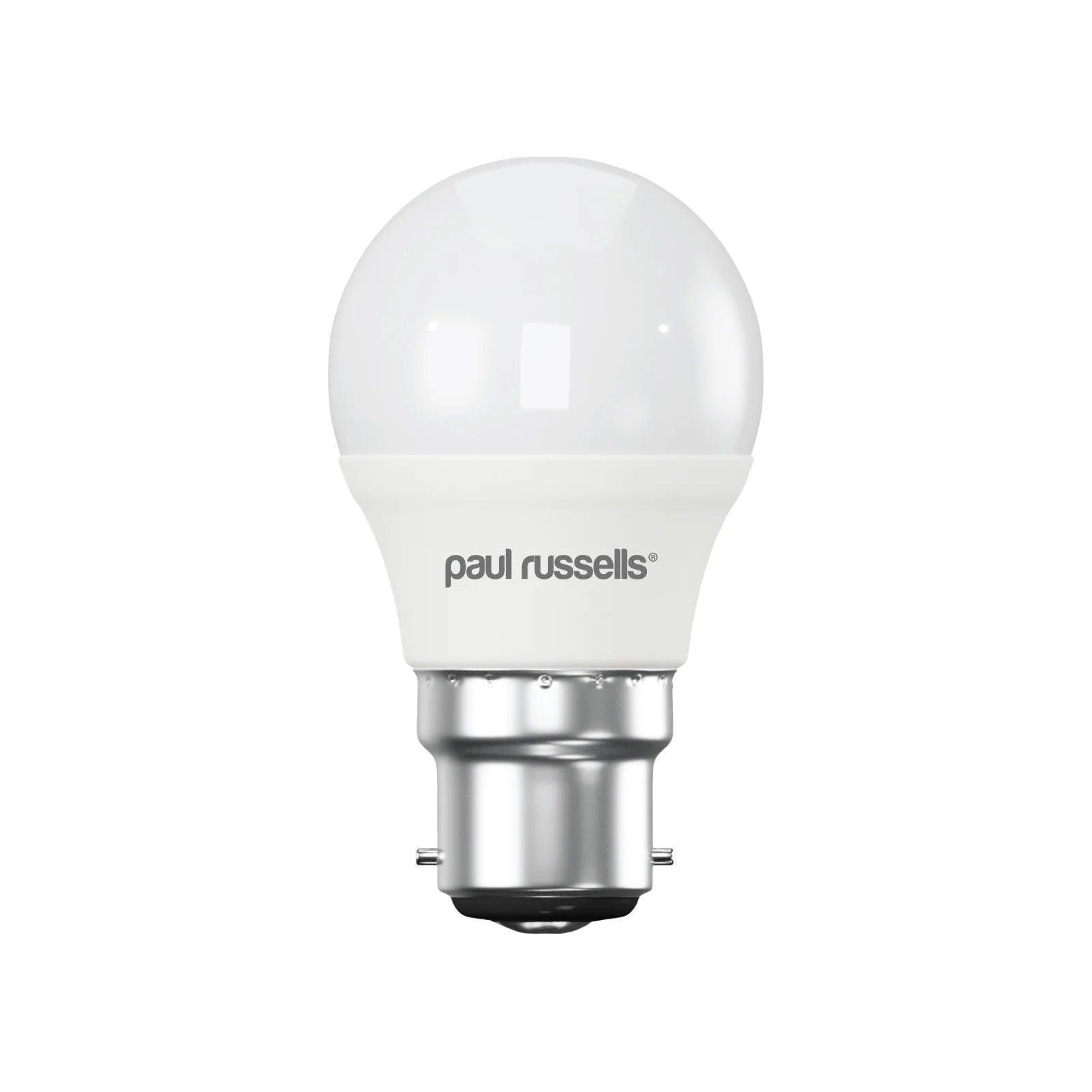 3 Pack LED Dimmable B22 Bayonet Light Bulbs 5.5W (40W Equivalent) Warm White - Perfect for Golf Simulator Lighting, Home Decor & Energy Efficient Lighting