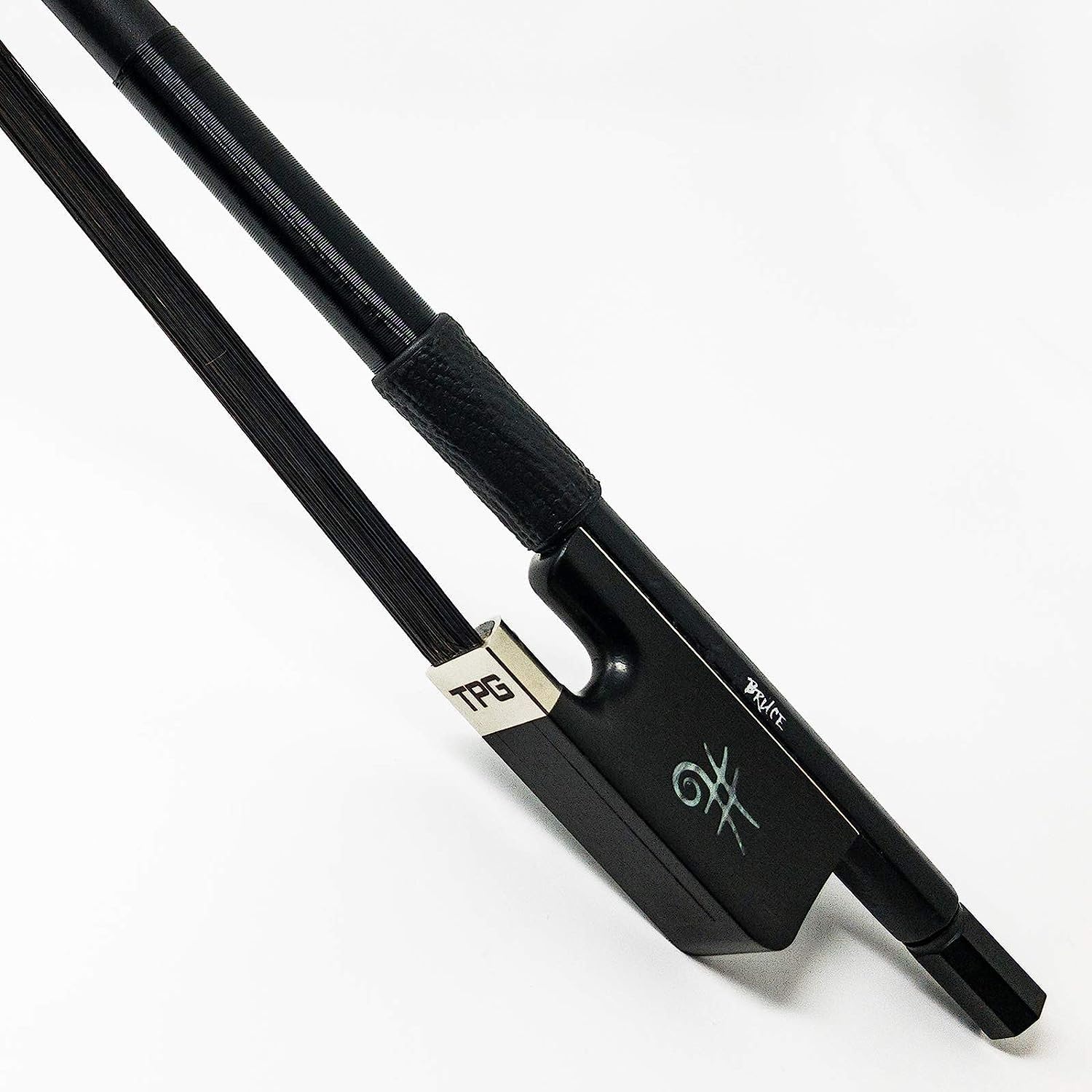 Premium Carbon Fiber Cello Bow with Ebony Frog & Horsehair - 1/2 Size for Professional Musicians - Ideal for Concerts, Studio Recording & Classical Performances
