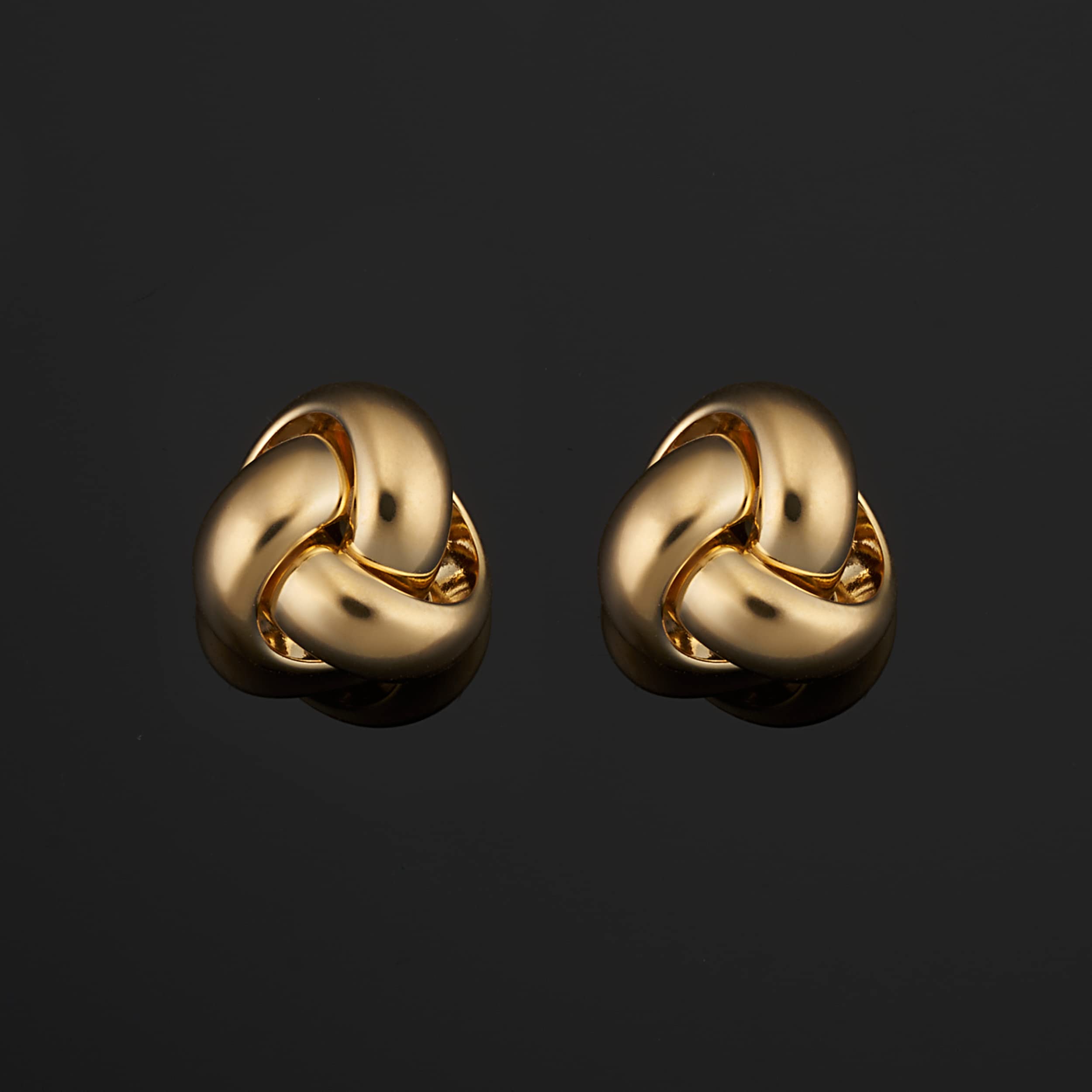 18K Yellow Gold Love Knot Stud Earrings for Women - Minimalist Elegant Jewelry Gift for Anniversary, Valentine's Day & Everyday Wear