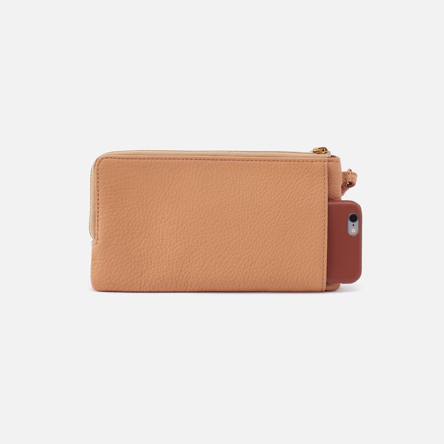 Premium Pebbled Leather Dayton Wristlet Wallet - Sandstorm Color | Stylish & Compact Wristlet for Women | Perfect for Everyday Use, Travel & Night Out