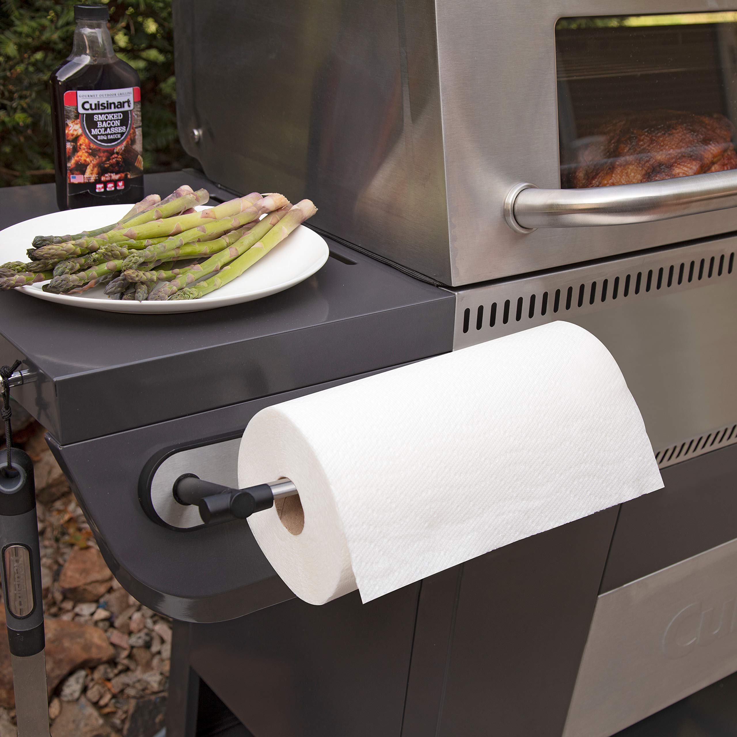 Cuisinart CMP-250 Magnetic Paper Towel Holder - Strong Stainless Steel Kitchen Organizer for Countertop or Fridge - Perfect for Home, Office, and Restaurant Use
