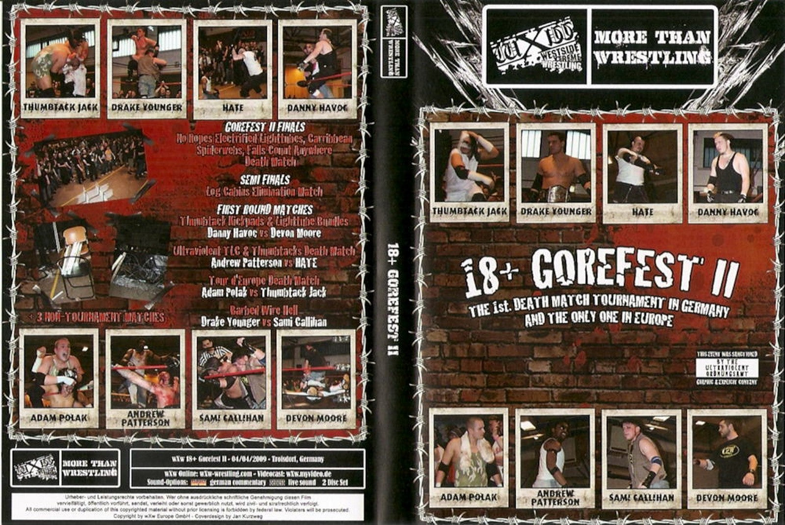 DVD Indy WXW 18 Gorefest II - Extreme Horror Movie for Collectors & Fans | Perfect for Movie Nights & Halloween Parties