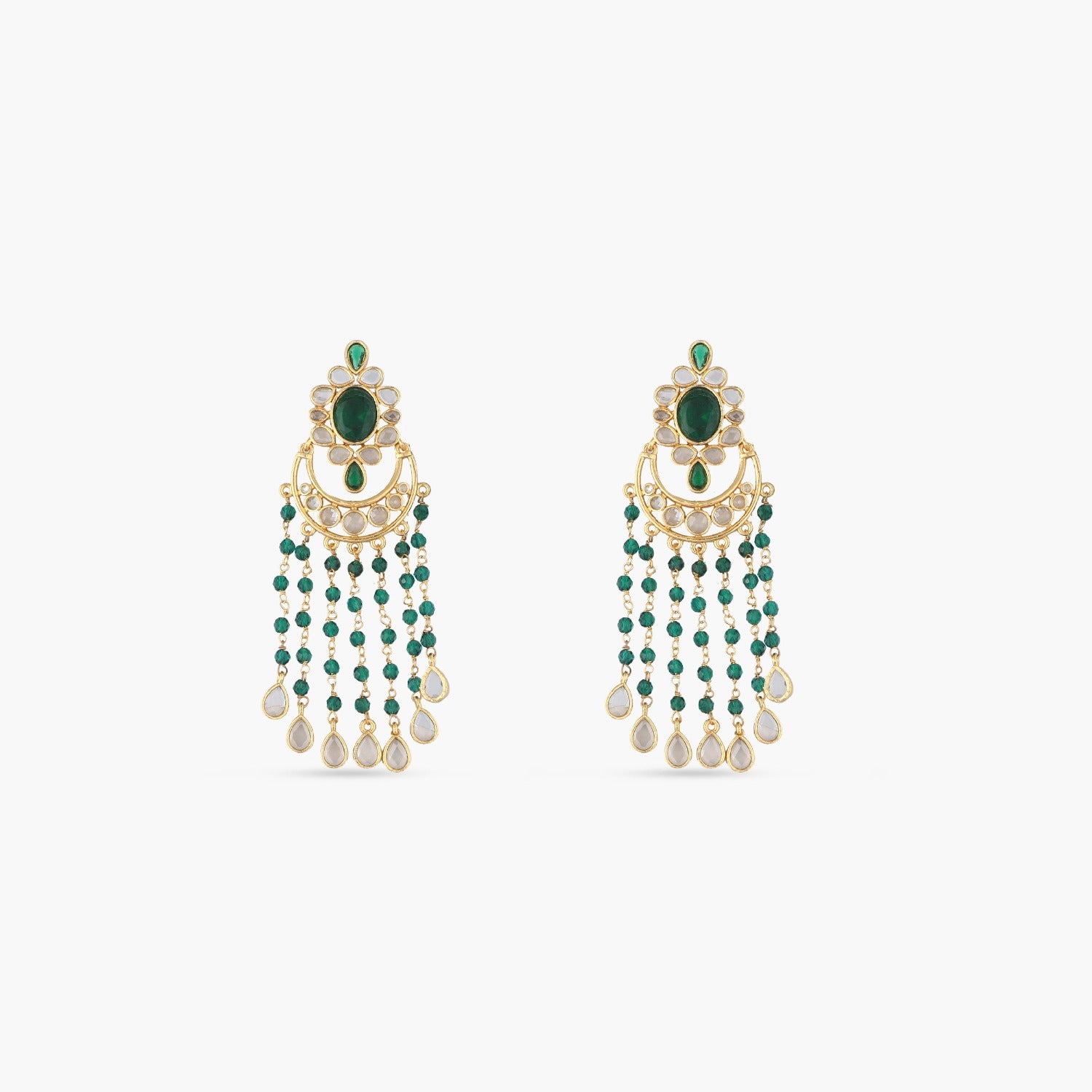 Classic Beads Chandbali Earrings - Traditional Indian Jewelry for Women | Perfect for Weddings, Parties & Ethnic Fashion