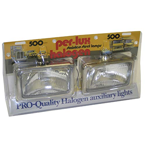 Grote 05041-5 Per-Lux 500 Series Halogen Fog & Driving Lights for Trucks, SUVs, Off-Road Vehicles - Heavy Duty All-Weather Visibility in Fog, Rain, Snow Conditions