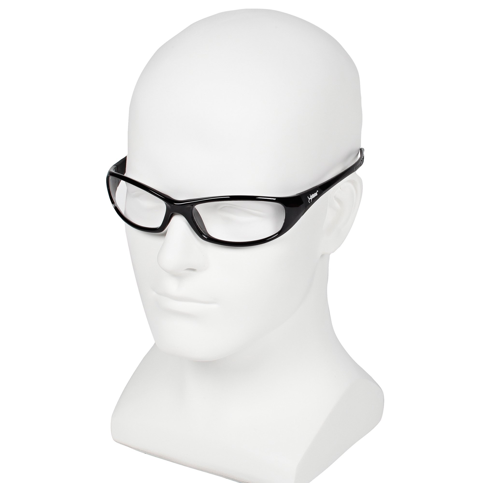 KleenGuard V40 Hellraiser Safety Glasses (28615) - Clear Anti-Fog Lens with Black Frame - 12 Pairs/Case - Protective Eyewear for Construction, Woodworking & DIY Projects