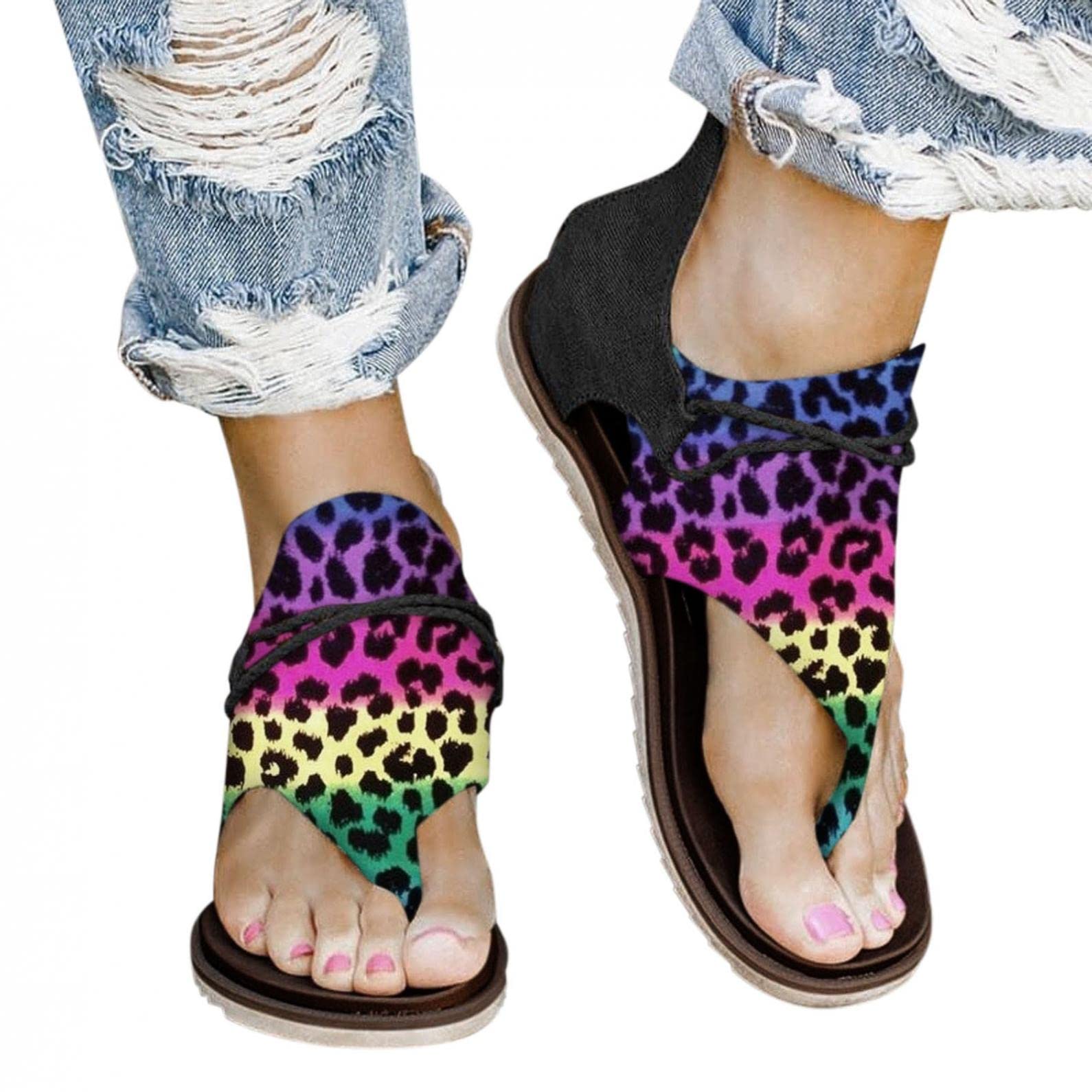 Stylish Hawaiian Beach Sandals - Braided Flip Flops with Zipper for Women | Summer Dressy Retro Slippers | Perfect for Vacations, Pool Parties & Casual Outings