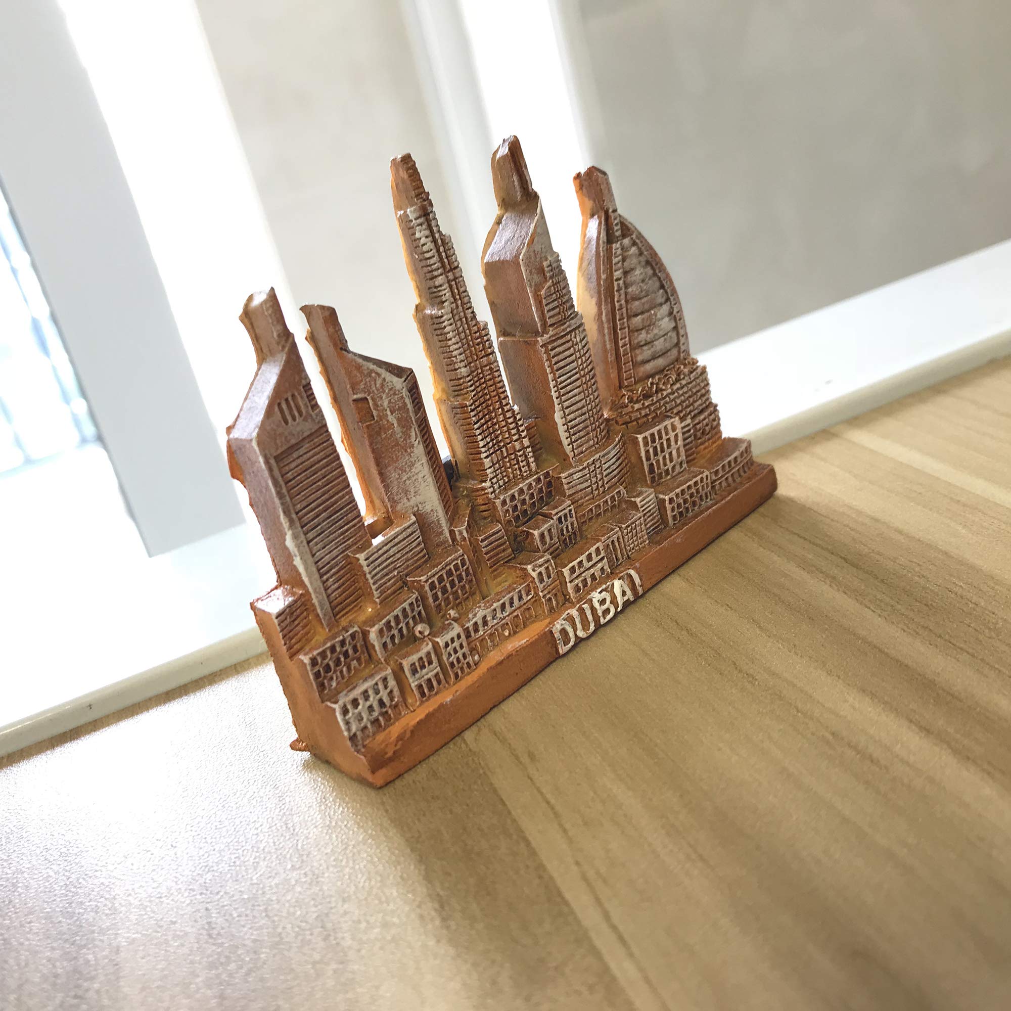 3D Dubai Skyline Refrigerator Magnet - Souvenir Travel Sticker for Home & Kitchen Decoration - Strong Fridge Magnet for Office, Gifts & Travel Memories