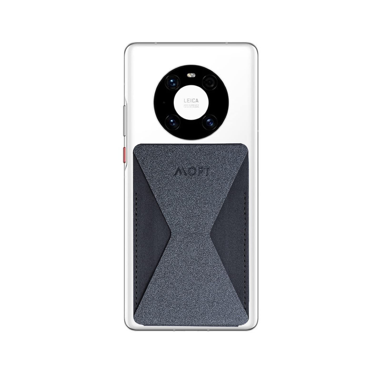 MOFT Universal Phone Stand with 3M Adhesive - Compatible with iPhone, Android & Most Smartphones - 2 Adjustable Viewing Angles - Slim Wallet Stand (Starry Grey) - Perfect for Desk Work, Video Calls, Watching Movies & Hands-Free Use