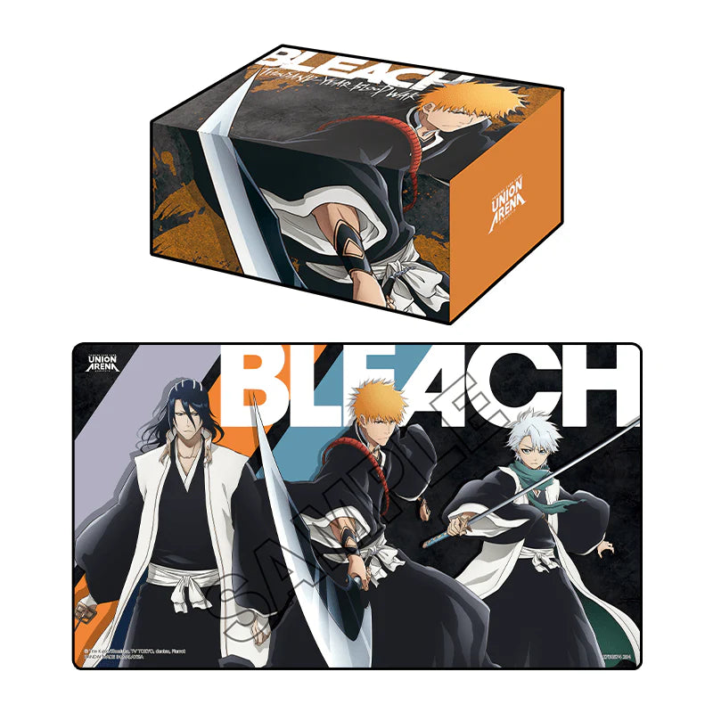 Union Arena Bleach Thousand Year Blood War Playmat with Half Storage Box - Premium TCG Game Mat for Collectors & Card Players - Perfect for Tournaments, Home Play & Display