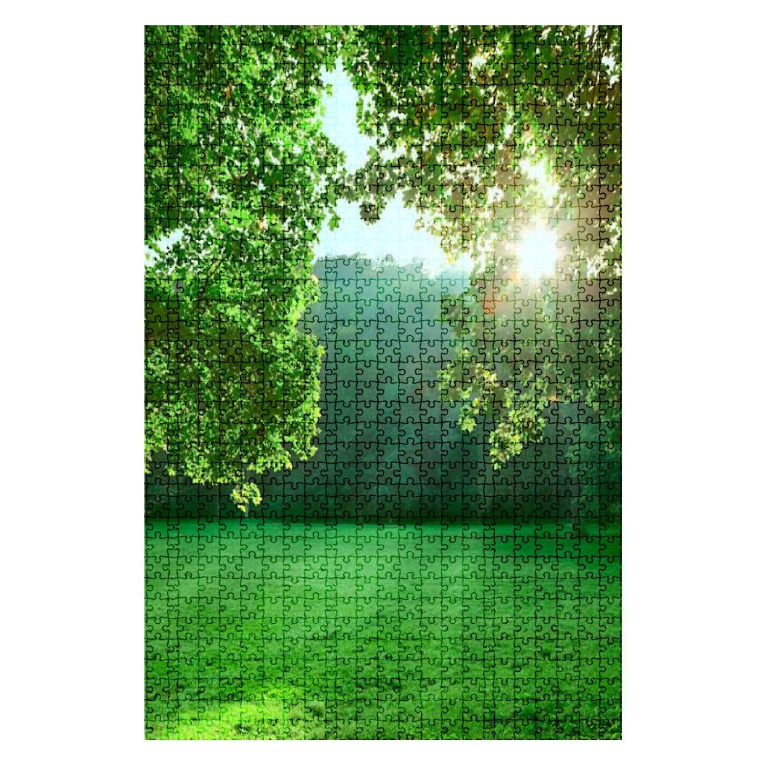 1000-Piece Wooden Jigsaw Puzzle - Autumn Forest Landscape - Challenging Adult Puzzle Game - DIY Educational Toy for Kids & Adults - Home Decor Gift for Puzzle Lovers (Perfect for Family Game Nights, Stress Relief & Cognitive Development)