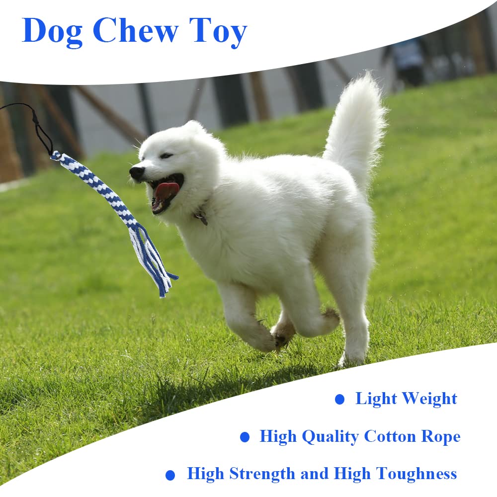 GOOSEEN Extendable Flirt Pole for Dogs - Interactive Chase & Tug Toy with Cotton Lure Rope for Small, Medium & Large Dogs - Perfect for Outdoor Training, Exercise & Playtime in Backyard, Park or Beach
