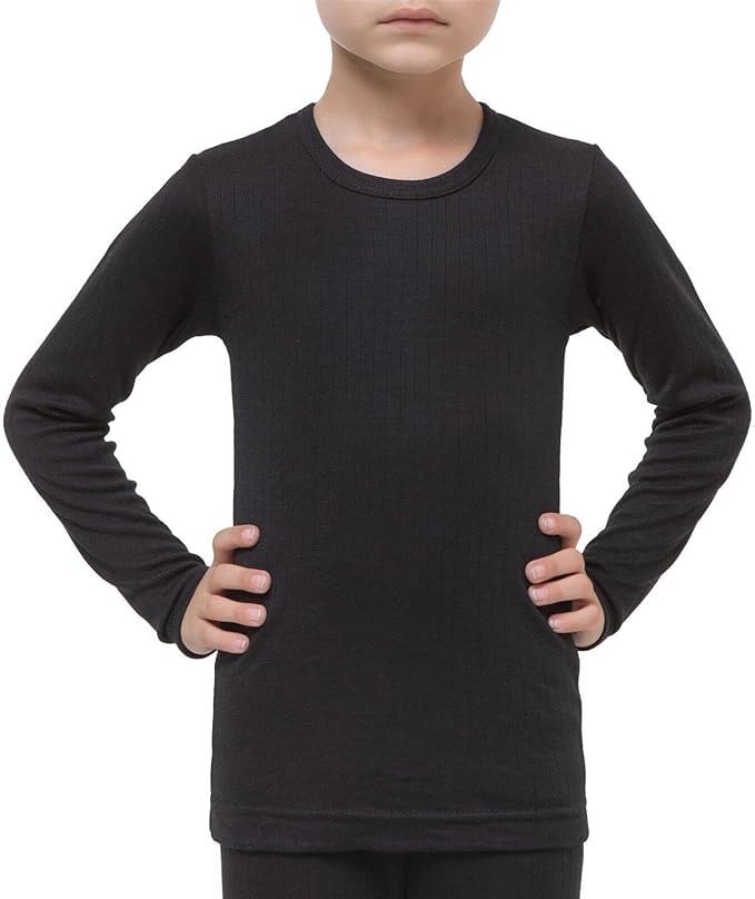 Boys Thermal Compression Underwear Set - Long/Short Sleeve for Sports & Outdoor Activities