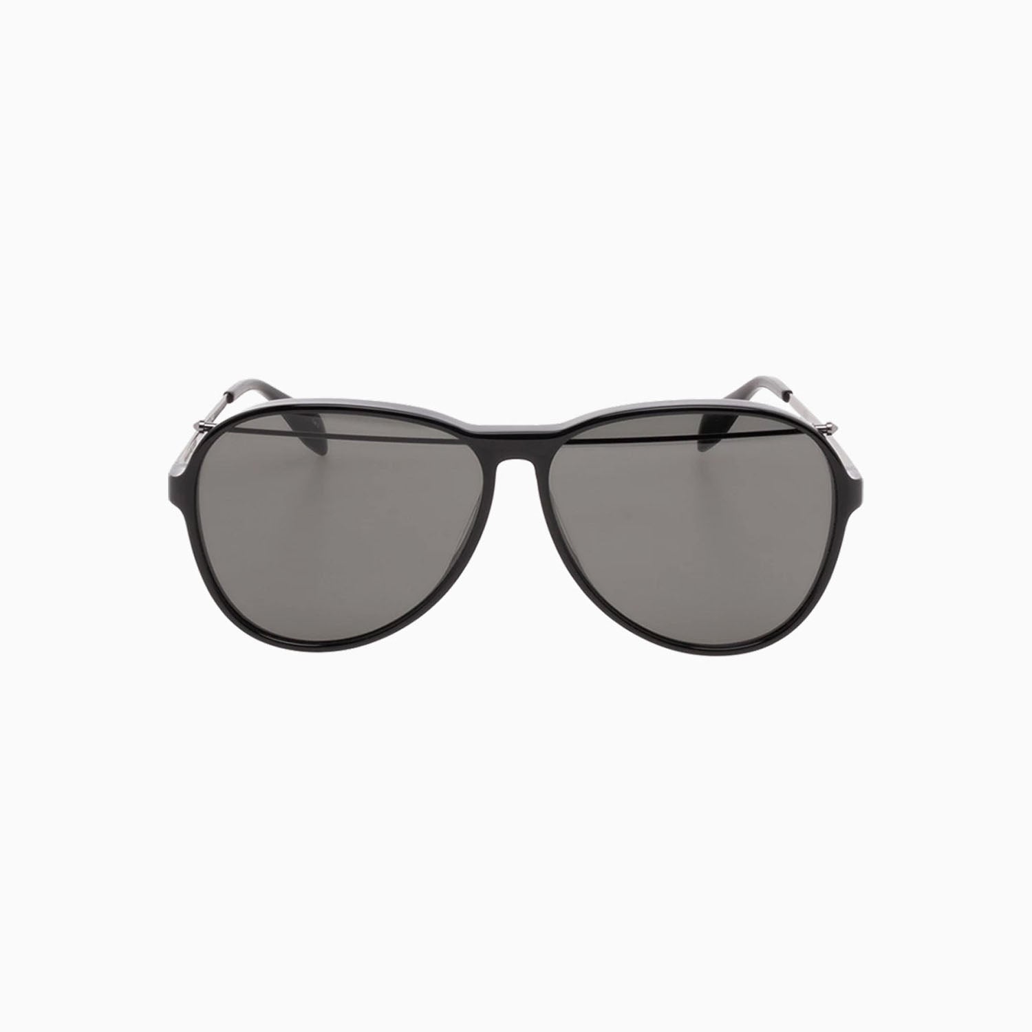 Alexander McQueen Black Acetate Sunglasses for Women & Men - Luxury Designer Shades with UV Protection - Perfect for Outdoor, Beach & Fashion Events