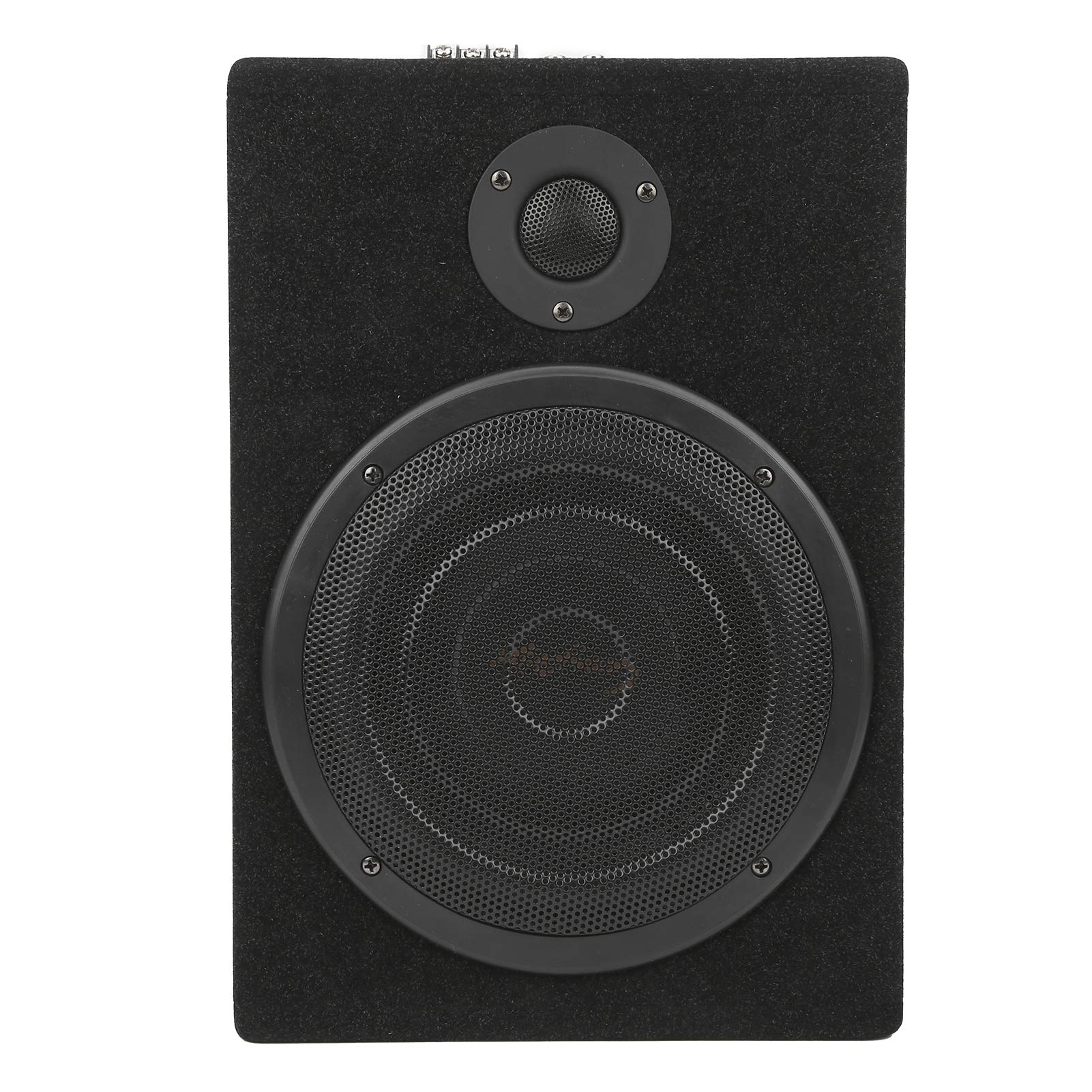 Aramox 8-Inch Under-Seat Car Subwoofer with Built-in Amplifier - 180W 12V Power Bass Speaker System for Enhanced Car Audio - Perfect for Trucks, SUVs & Sedans - Ideal for Road Trips, Commuting & Music Lovers