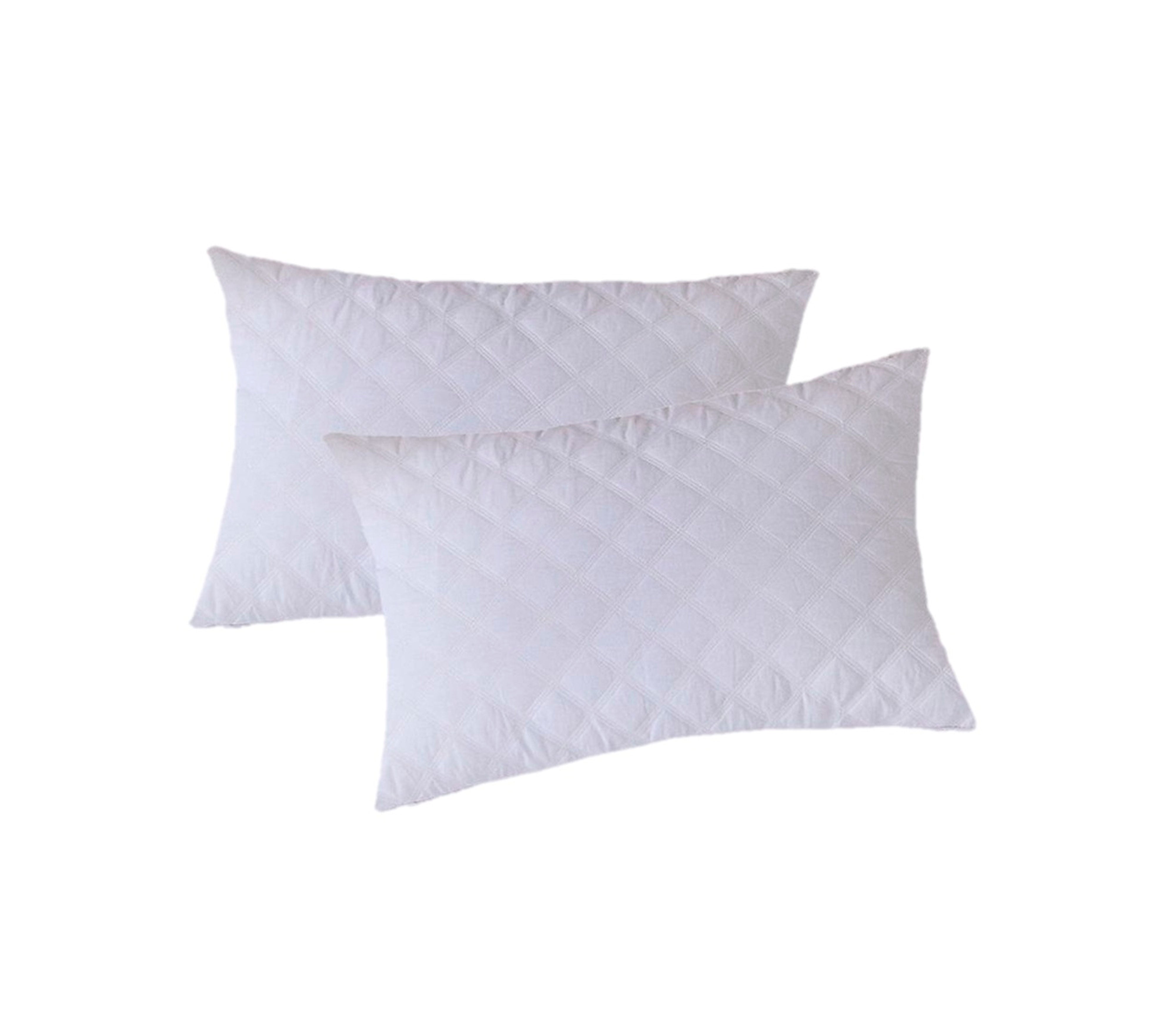 Deluxe Ducarsil Quilted Pillow Protector Cover - Hypoallergenic & Waterproof for Allergy Relief, Bedding Protection - Perfect for Home, Hotel, and Travel Use