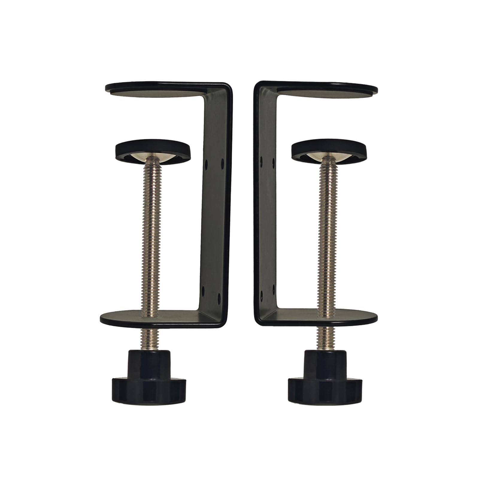 3 Inch Heavy Duty C-Clamp with 4 Holes - 2 Pack Adjustable Desk Clamps (0.35