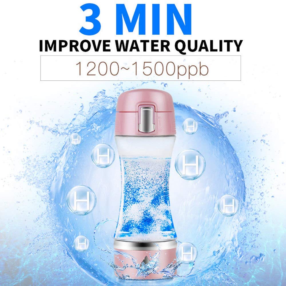 Gaone Portable Hydrogen Water Bottle - 380ML Rechargeable H2 Generator for Pure Hydrogen-Rich Water, BPA-Free Tritan Material | Perfect for Travel, Gym & Daily Hydration