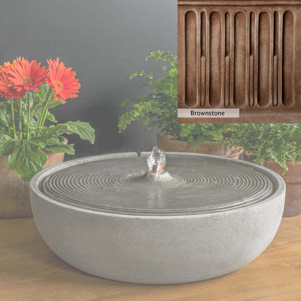 Campania International Ripple Large Outdoor Water Fountain - Classic Garden Decor for Patio, Yard, and Landscape Design | Perfect for Backyard, Poolside, and Outdoor Living Spaces