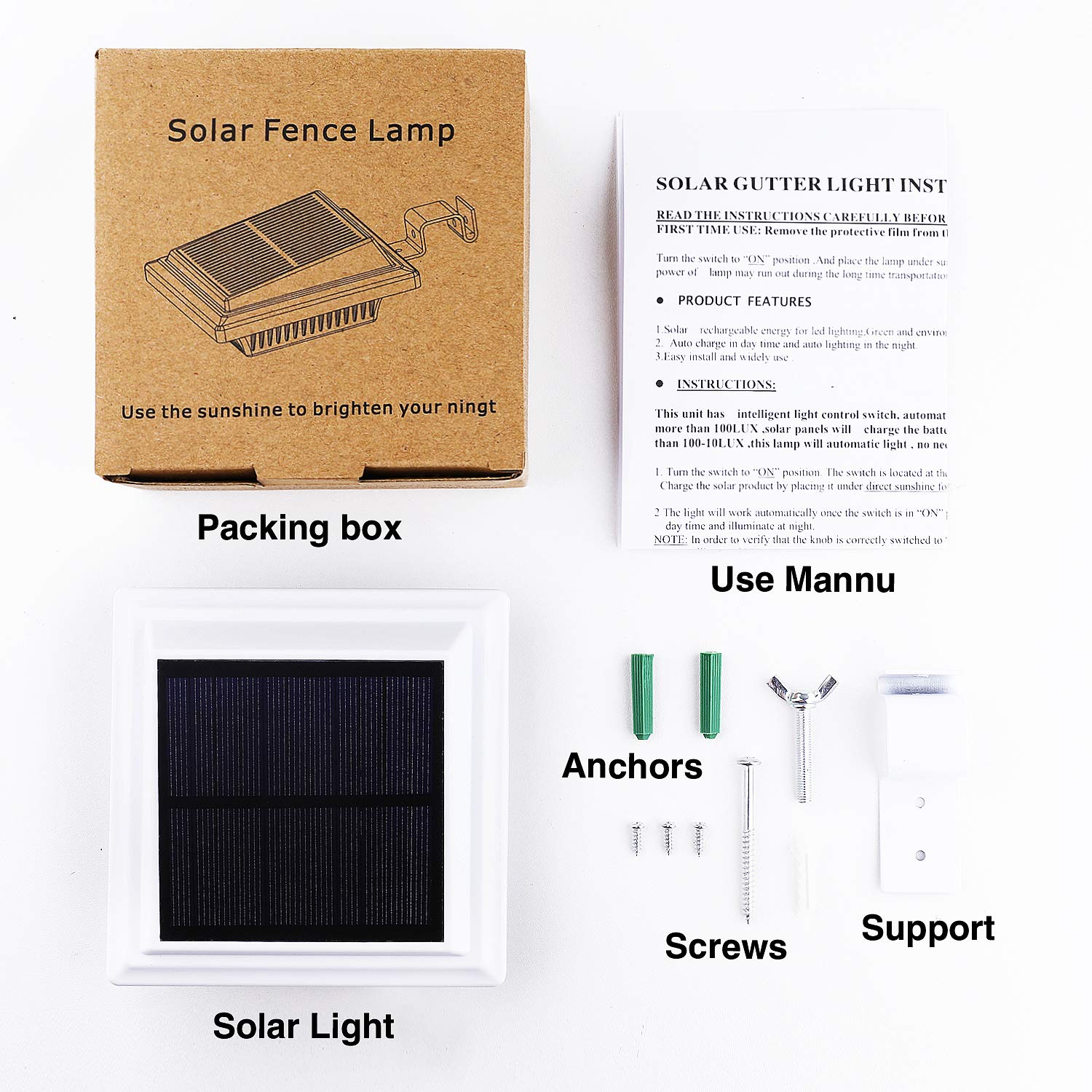 40 LED Solar Fence Lights with Motion Sensor - Solar Powered Outdoor Security Lights for Garden, Patio, Yard, Wall & Deck (White, Cool White, 2 Pack) - Weatherproof & Energy Efficient Lighting Solution
