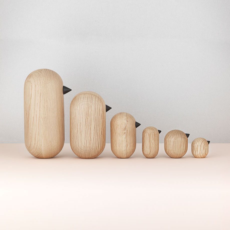 Normann Copenhagen Little Bird - Set of 6 Modern Decorative Ceramic Birds for Home Decor | Perfect for Shelf Display, Table Centerpiece & Scandinavian Interior Styling