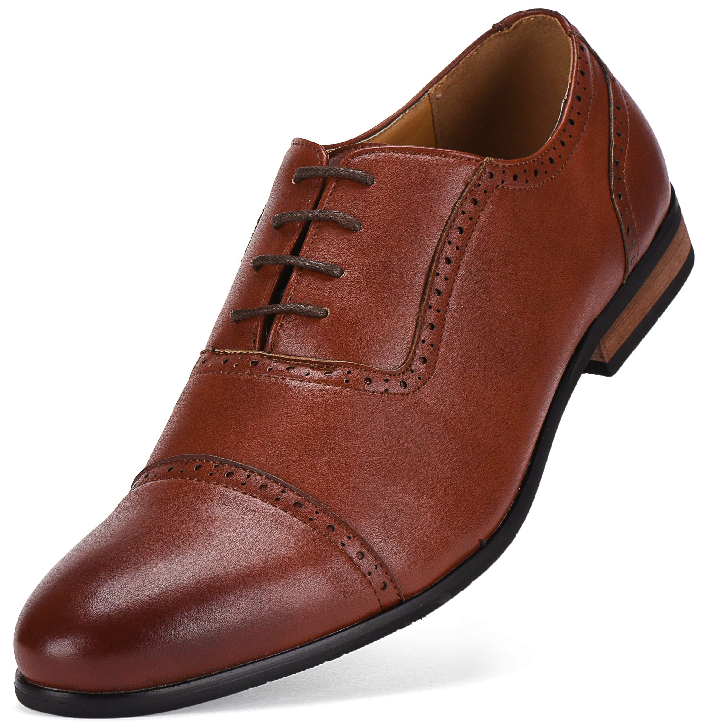 Gallery Seven Men's Oxford Dress Shoes - Classic Formal Shoes for Business, Wedding & Office - Comfortable & Stylish Leather Shoes for Professional Men
