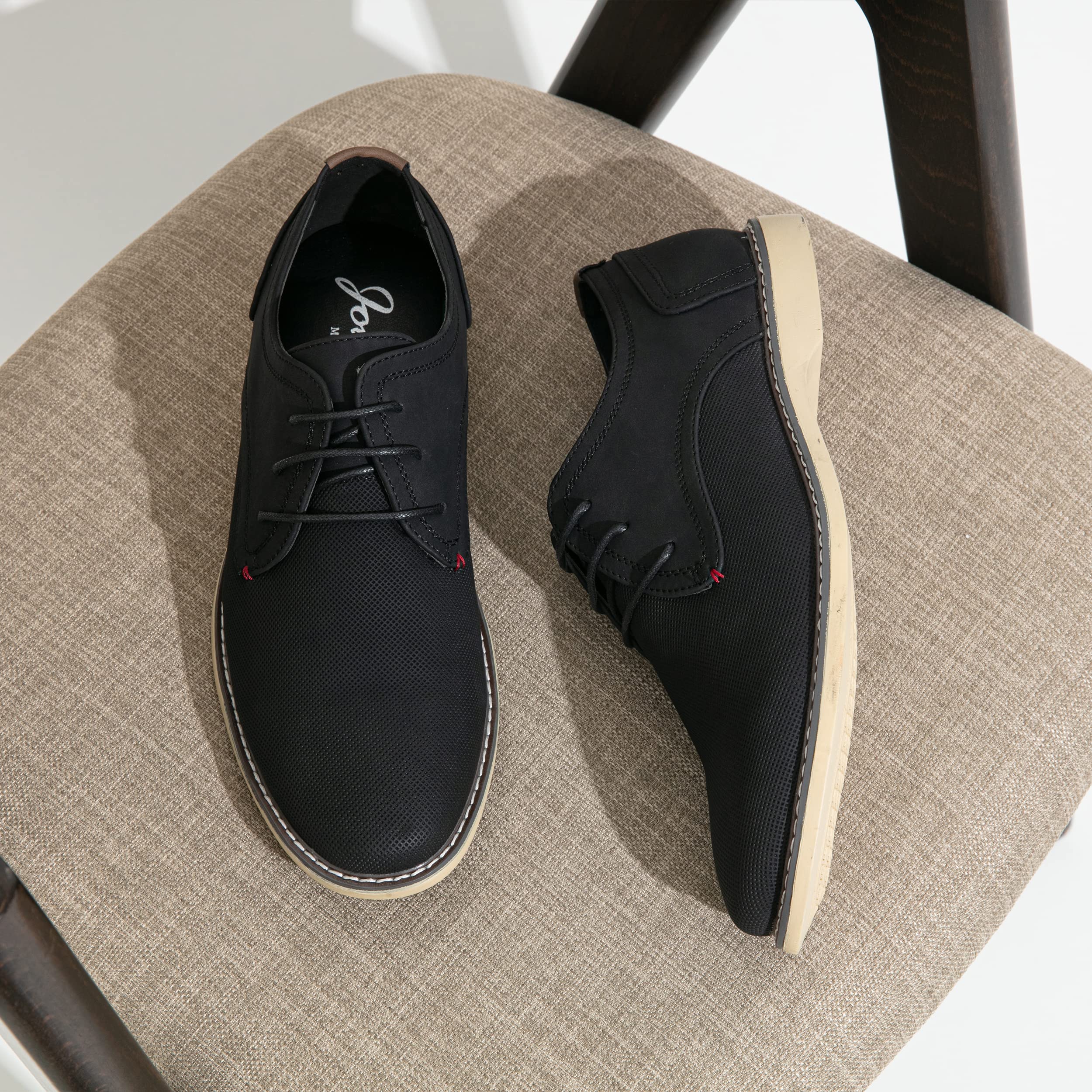 Jousen Men's Suede Casual Dress Shoes - Classic Business Loafers for Office, Wedding & Formal Events | Comfortable & Stylish Men's Footwear