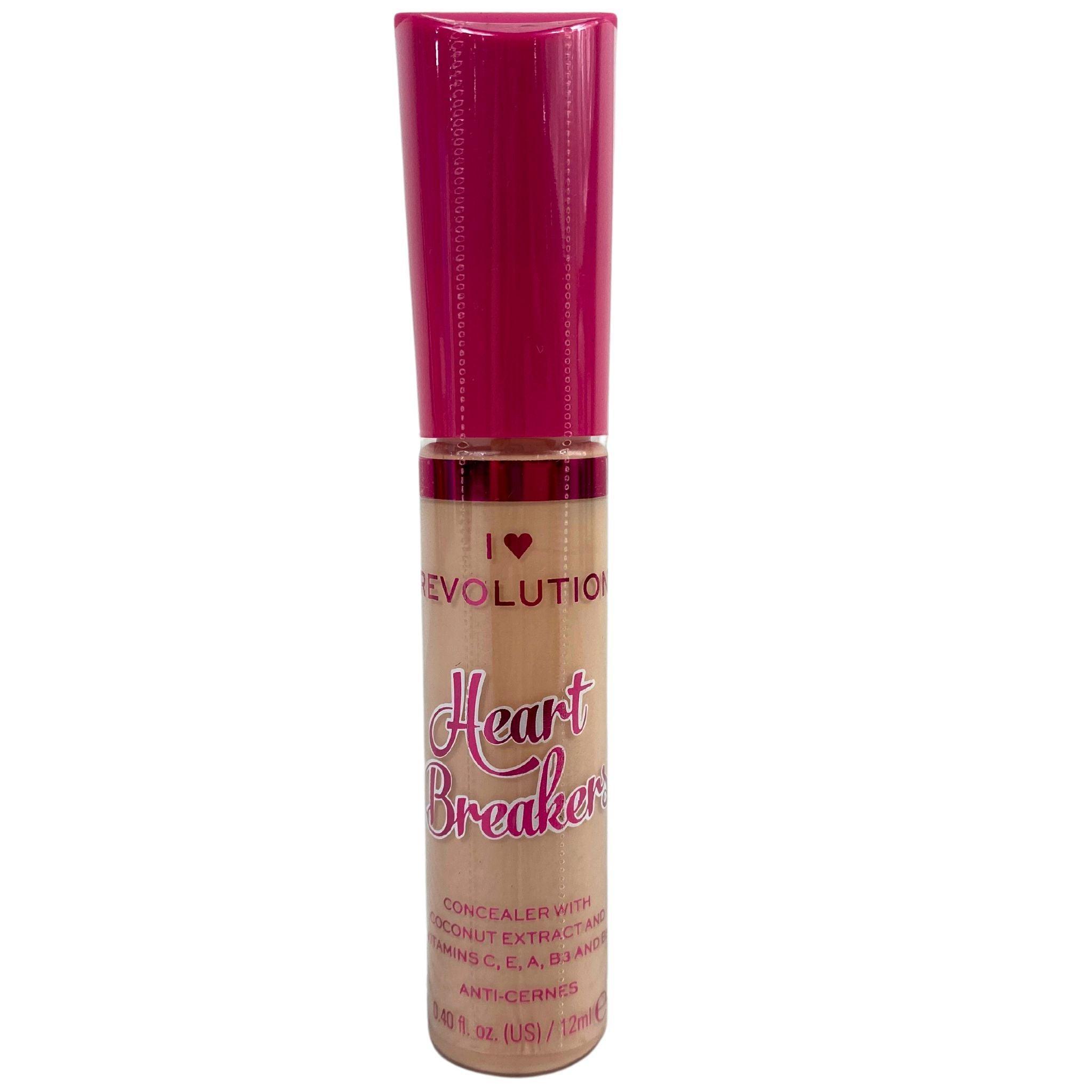 I Heart Revolution Heart Breakers ButterMilk Concealer with Coconut Extract & Vitamins C, E, A, B3 & B5 - 0.40 oz (30 Pcs Lot) - Full Coverage, Hydrating & Brightening Under Eye Concealer for Dark Circles & Blemishes - Perfect for Daily Makeup, Photo Shoots & Special Occasions