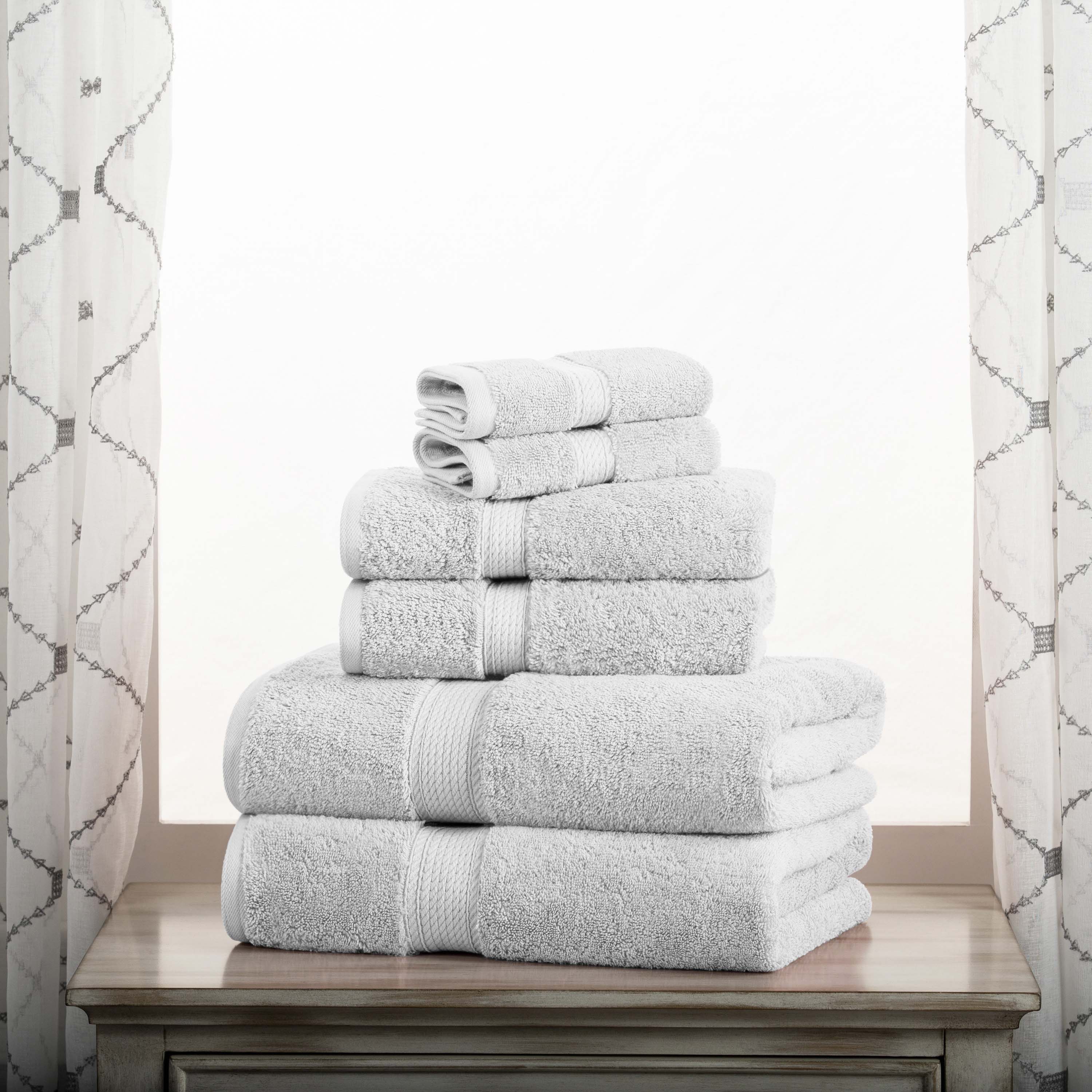 Premium 6-Piece Egyptian Cotton Towel Set - Ultra Soft, Heavyweight & Luxurious Bath Towels for Spa, Hotel & Home Use