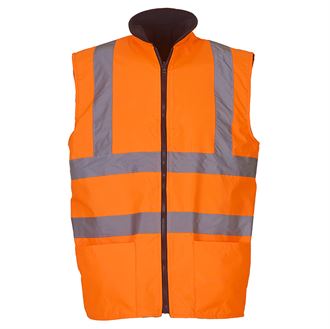 High Visibility Reversible Fleece Vest for Men & Women - Warm Reflective Safety Jacket for Outdoor Work, Running, Cycling, and Construction