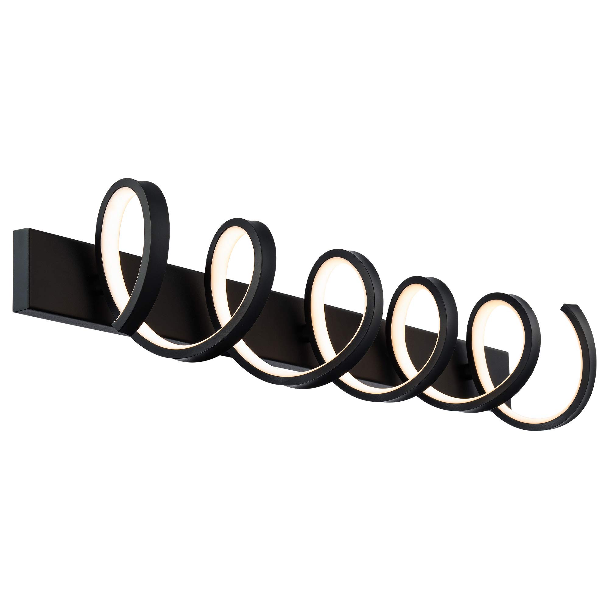 WAC Lighting DweLED 39 Inch Modern Bathroom Vanity Light - Black Wall Sconce with 3000K Warm White LED for Bathroom, Powder Room & Dressing Area Lighting